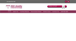 Desktop Screenshot of aaajewelryanddiamond.com